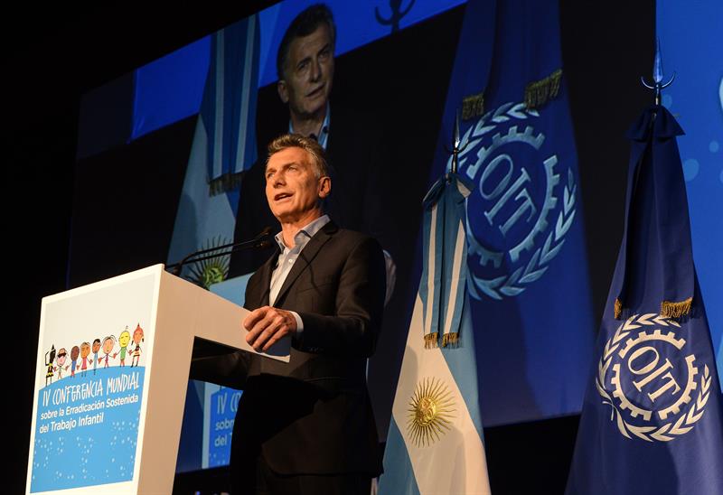  Macri closes a forum on child labor: "We have a lot of work ahead"